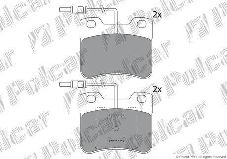 Тормозные колодки Polcar IE180691