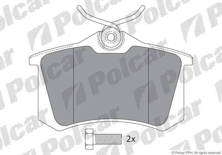Гальмівні колодки Polcar IE180697-700 (фото 1)