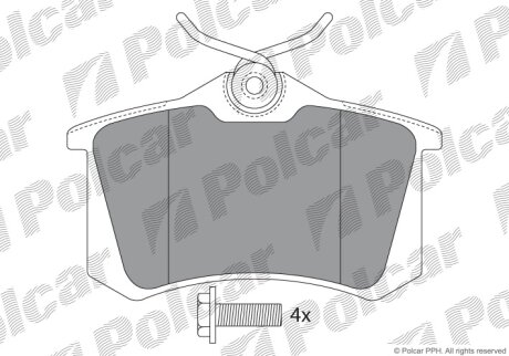 Тормозные колодки Polcar IE180697-703