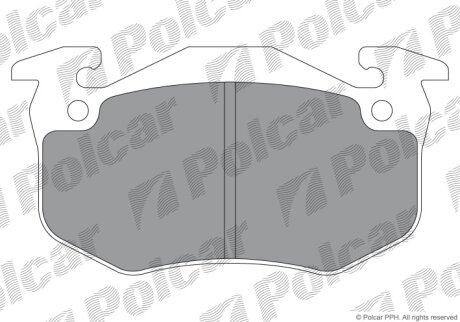 Гальмівні колодки Polcar IE180723-204