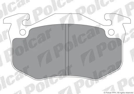 Тормозные колодки Polcar IE180723-204
