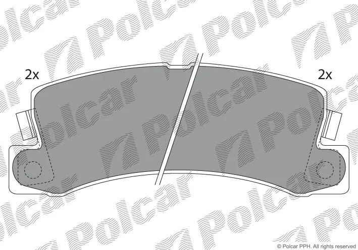 Тормозные колодки Polcar IE180734 (фото 1)