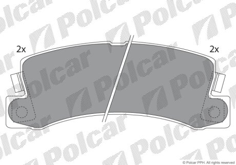 Тормозные колодки Polcar IE180734