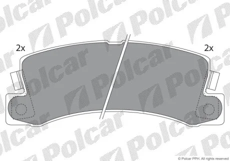 Тормозные колодки Polcar IE180734