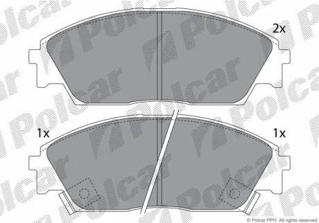 Тормозные колодки Polcar IE180755