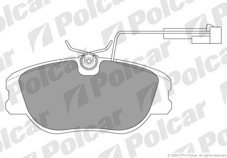 Тормозные колодки Polcar IE180760-700