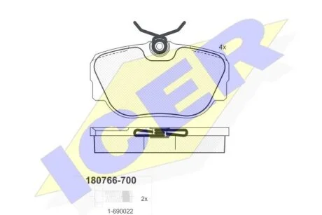 Тормозные колодки Polcar IE180766-700