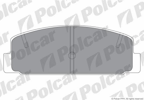Тормозные колодки Polcar IE180785