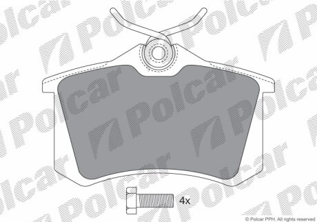 Тормозные колодки Polcar IE180789-700