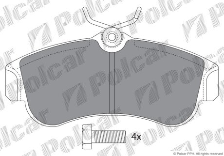 Тормозные колодки Polcar IE180803-700