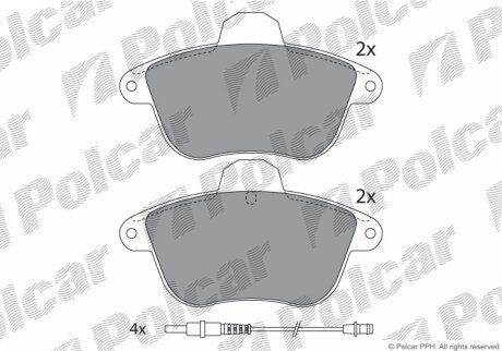Тормозные колодки Polcar IE180856