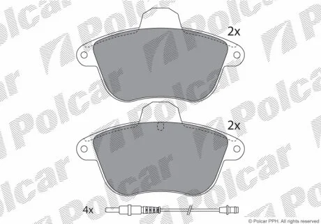 Тормозные колодки Polcar IE180856