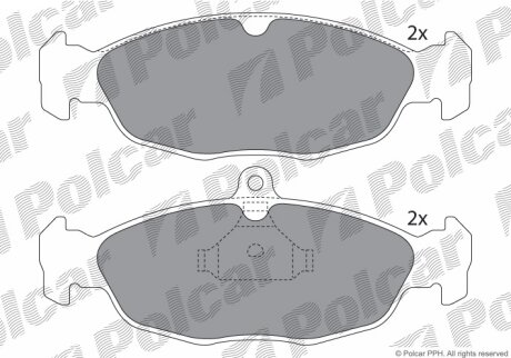 Тормозные колодки Polcar IE180858