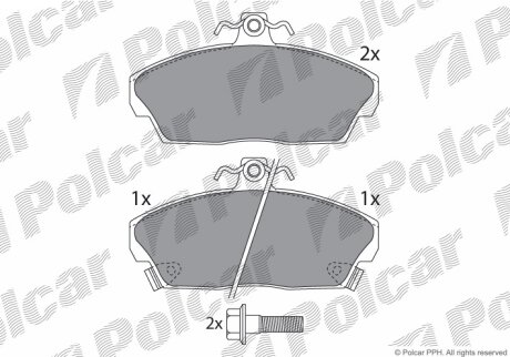 Тормозные колодки Polcar IE180860-701