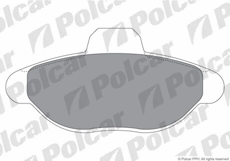 Гальмівні колодки Polcar IE180923