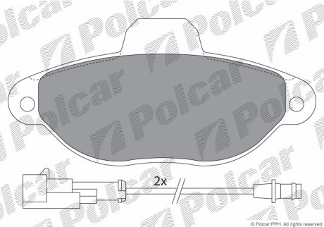 Тормозные колодки Polcar IE180924