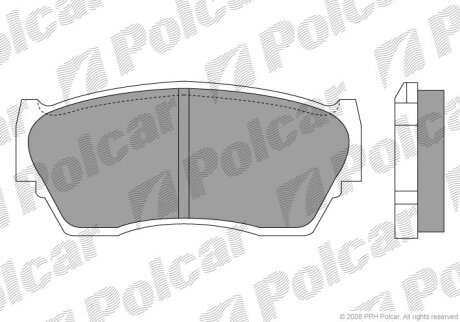 Тормозные колодки Polcar IE180937