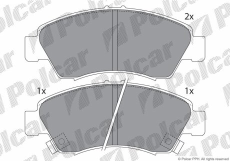 Тормозные колодки Polcar IE180958
