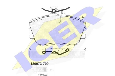 Тормозные колодки Polcar IE180973-700