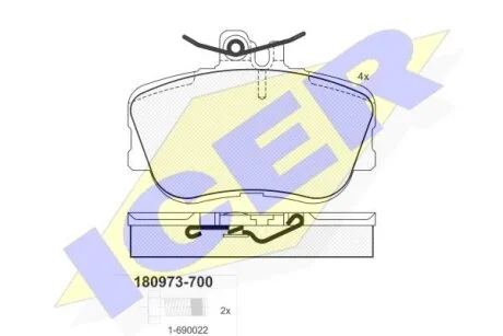 Гальмівні колодки Polcar IE180973-700