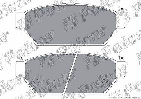 Тормозные колодки Polcar IE180982