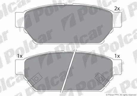 Тормозные колодки Polcar IE180982