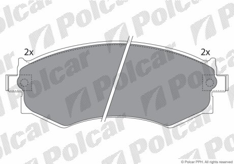Тормозные колодки Polcar IE180986