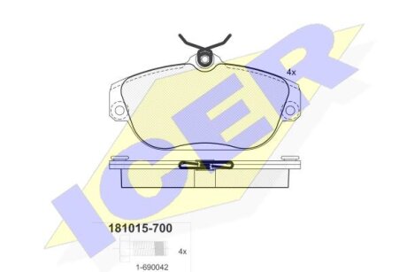 Тормозные колодки Polcar IE181015-700