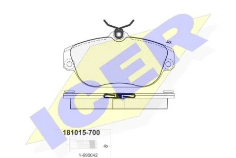 Гальмівні колодки Polcar IE181015-700