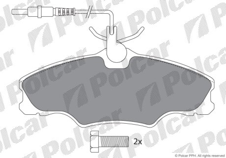 Гальмівні колодки Polcar IE181107-700