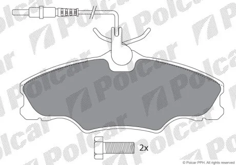 Гальмівні колодки Polcar IE181107-700
