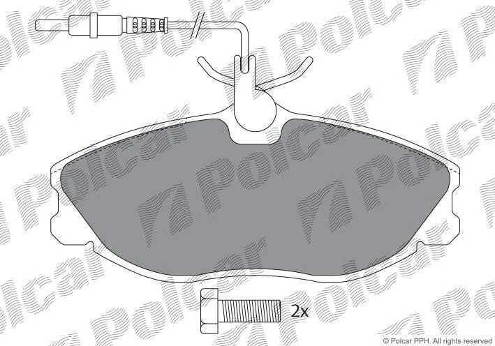 Тормозные колодки Polcar IE181108-700 (фото 1)