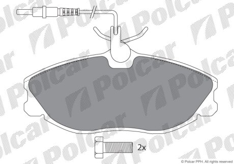 Гальмівні колодки Polcar IE181108-700