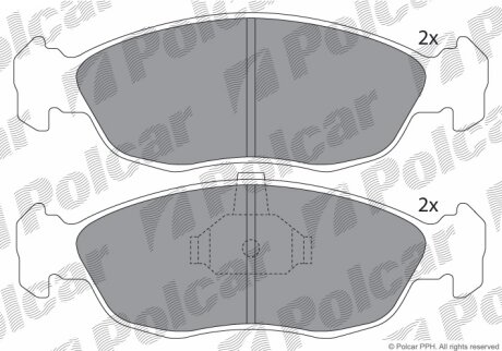 Тормозные колодки Polcar IE181121