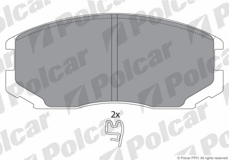 Тормозные колодки Polcar IE181129