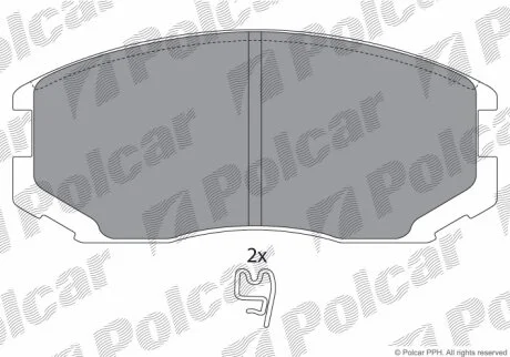 Гальмівні колодки Polcar IE181129