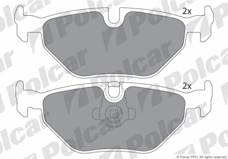Тормозные колодки Polcar IE181141