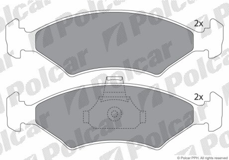 Тормозные колодки Polcar IE181142