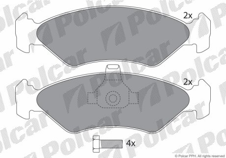 Тормозные колодки Polcar IE181143-700