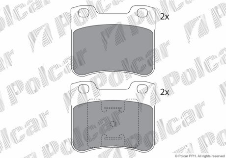 Тормозные колодки Polcar IE181150