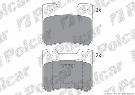 Тормозные колодки Polcar IE181150