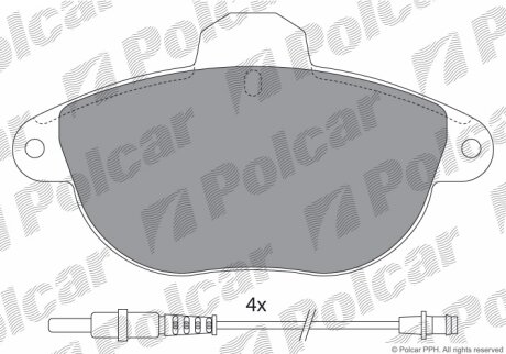 Тормозные колодки Polcar IE181154