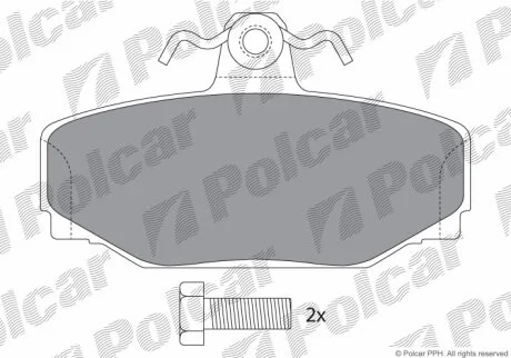 Гальмівні колодки Polcar IE181155-700