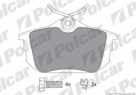 Тормозные колодки Polcar IE181165-700