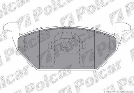 Гальмівні колодки Polcar IE181184