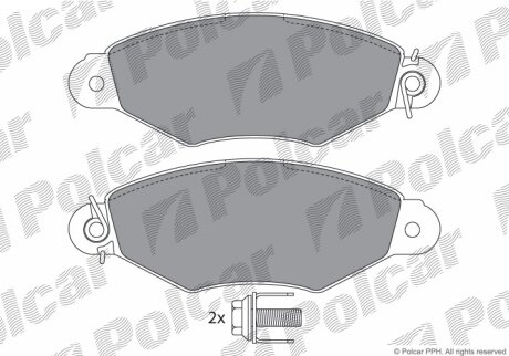 Тормозные колодки Polcar IE181204-702