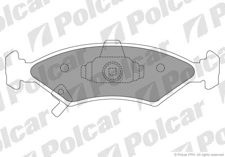 Гальмівні колодки Polcar IE181231