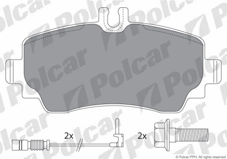 Тормозные колодки Polcar IE181233-701
