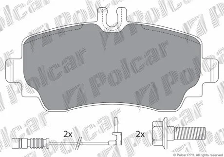 Гальмівні колодки Polcar IE181233-701