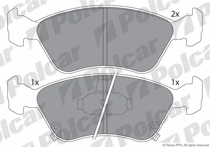 Тормозные колодки Polcar IE181235 (фото 1)